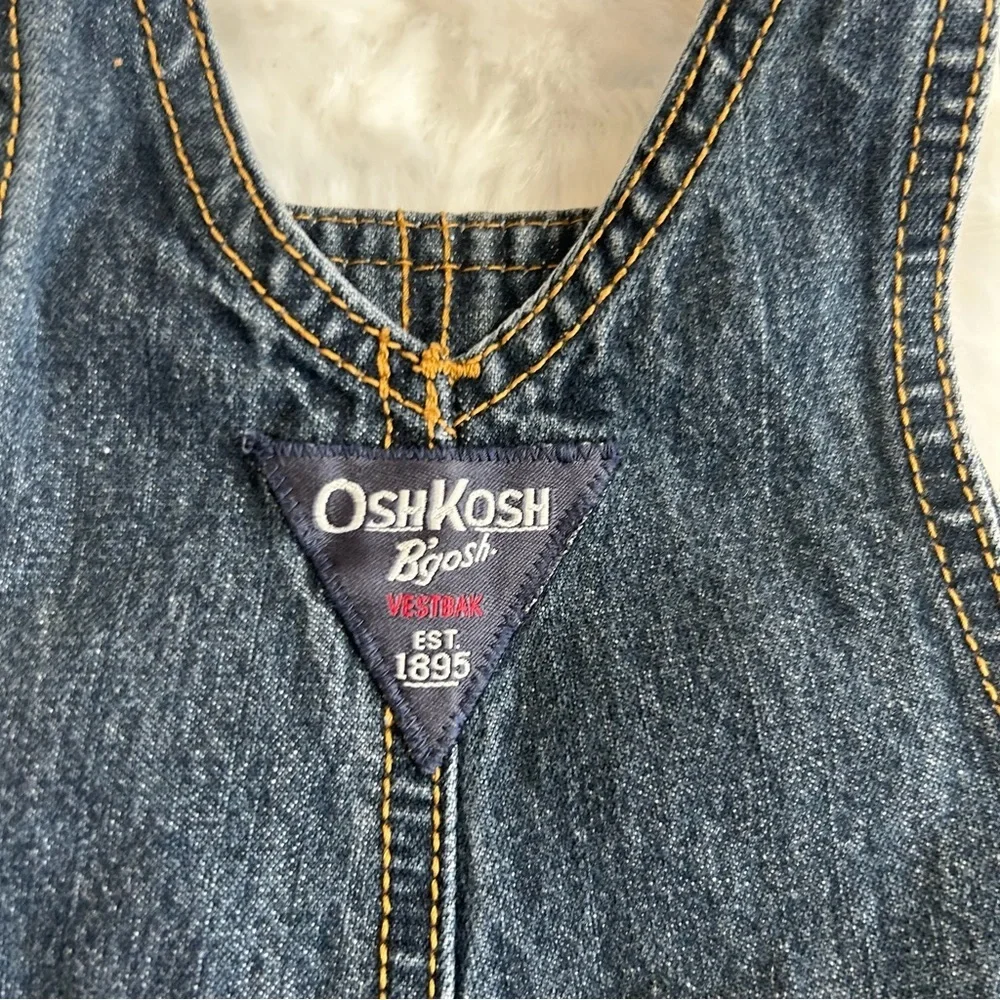 OshKosh B'Gosh Engineers Crew Denim Overalls w/ Carpenter Pockets 18 Months